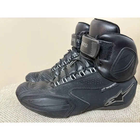 ALPINESTARS WATERPROOF TOURING MOTORCYCLE RIDING BOOTS Womens Sz 8.5 Minor Flaws