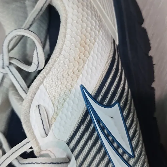 Altra Mens Provision 4.0 White&amp;Blue Running Shoes Sneakers Sz 10.5