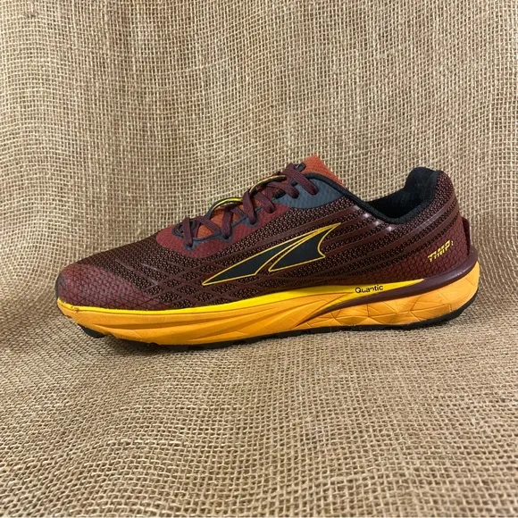 Altra Shoes Running Trail Timo Black Yellow Maroon Orange Hiking  10.5