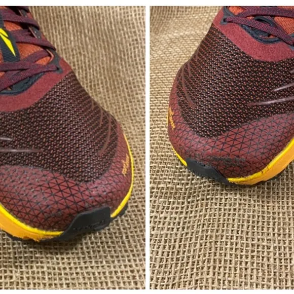 Altra Shoes Running Trail Timo Black Yellow Maroon Orange Hiking  10.5