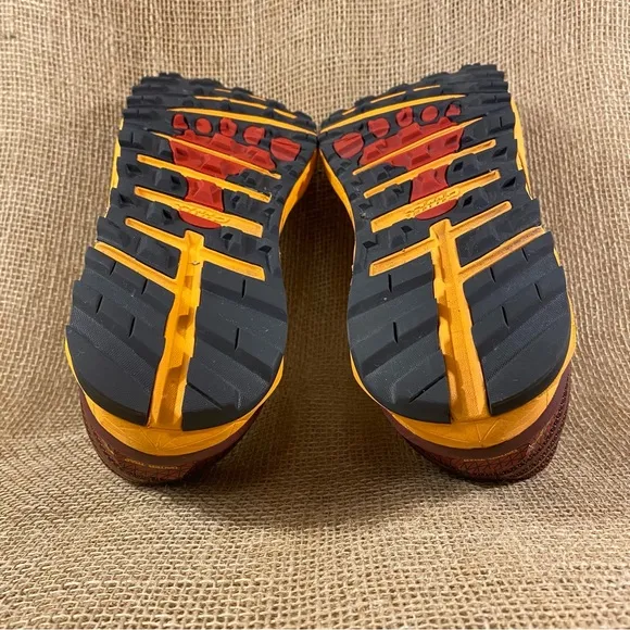 Altra Shoes Running Trail Timo Black Yellow Maroon Orange Hiking  10.5