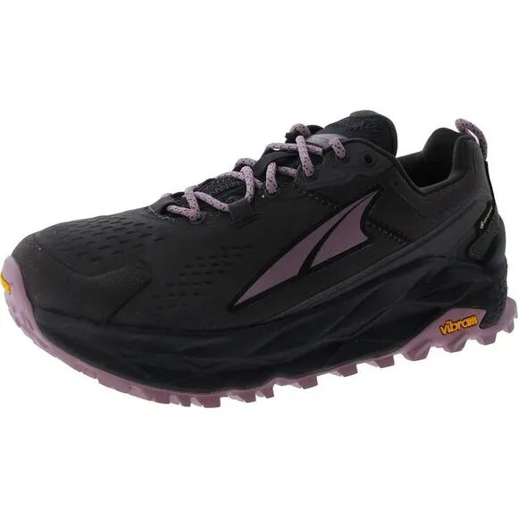 Altra Womens Olympus 5 Hike Low GTX Gray Lace-Up Hiking Shoes Sneakers New