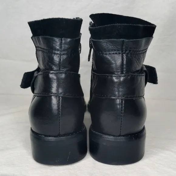 Anthropologie | ALL BLACK Italia footwear ankle moto boots