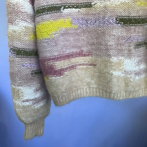 Anthropologie Pilcro Boat-Neck Cropped Sweater L