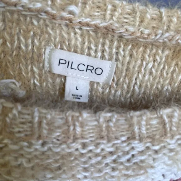 Anthropologie Pilcro Boat-Neck Cropped Sweater L