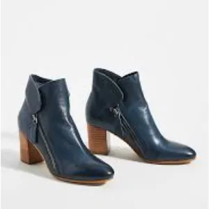 Anthropologie Silent D Uriah Leather Ankle Boots