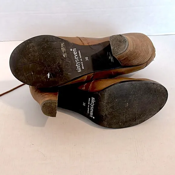 Anthropologie X Sixty Seven distressed Ankle Boots size 38