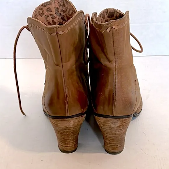Anthropologie X Sixty Seven distressed Ankle Boots size 38