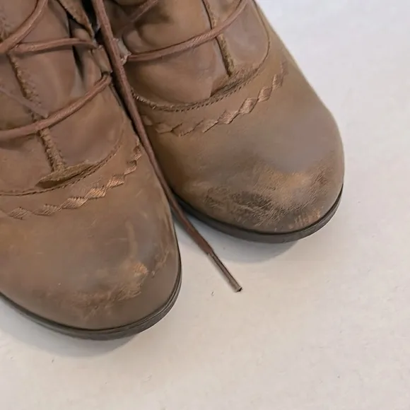 Anthropologie X Sixty Seven distressed Ankle Boots size 38