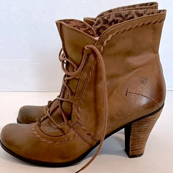 Anthropologie X Sixty Seven distressed Ankle Boots size 38
