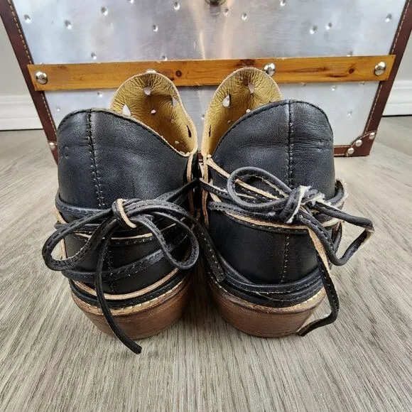 Anthropology Musse &amp; Cloud Coolise Laser Cut Ankle Boots Size 8