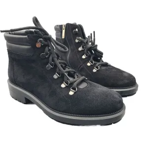 AQUATALIA Ankle Boots LIVIANA Black Lace Up Combat Size 9 New with Defect