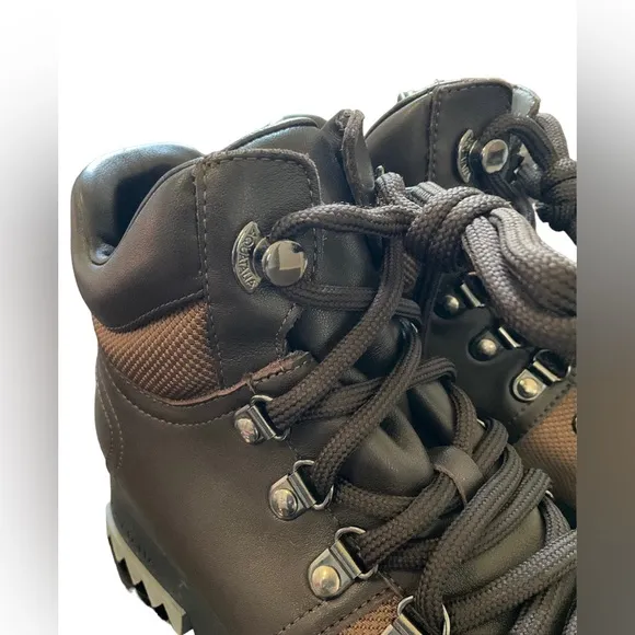 Aquatalia Darya Women Weatherproof Leather &amp; Fabric Hiking Boot Size 6