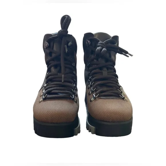 Aquatalia Darya Women Weatherproof Leather &amp; Fabric Hiking Boot Size 6