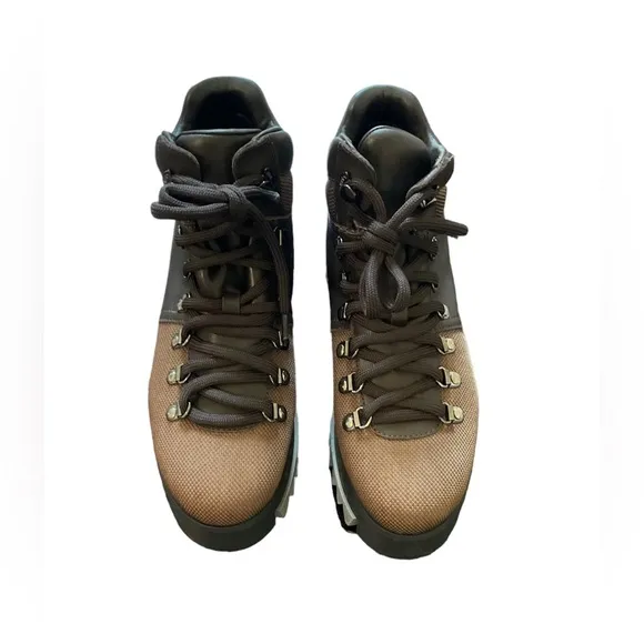 Aquatalia Darya Women Weatherproof Leather &amp; Fabric Hiking Boot Size 6