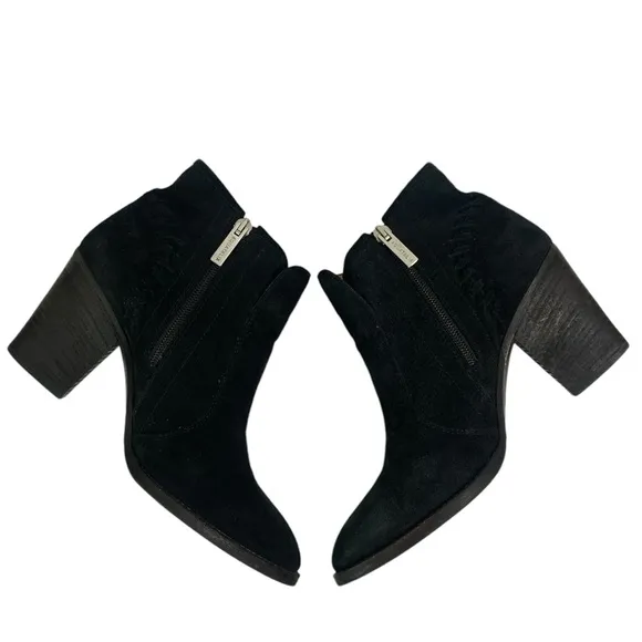 Aquatalia | Fern Black Suede Ankle Boots- size 8