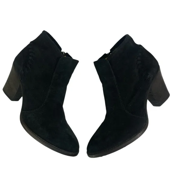 Aquatalia | Fern Black Suede Ankle Boots- size 8