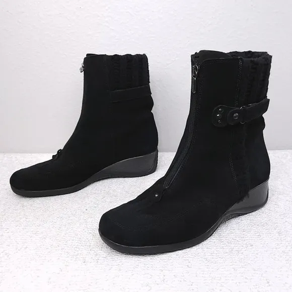 AQUATALIA Mia Demi Wedge Ankle Booties US 10 Weatherproof