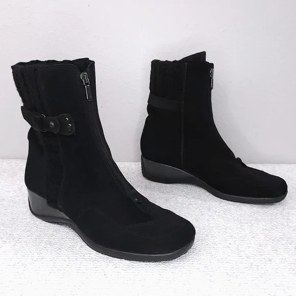 AQUATALIA Mia Demi Wedge Ankle Booties US 10 Weatherproof