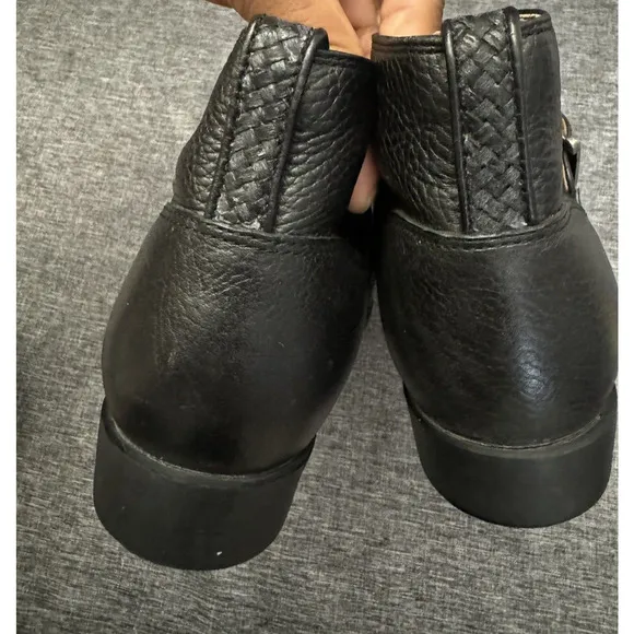 Ariat Blair Ankle Boots Black Western Buckle Style 16301 Womens Size 6