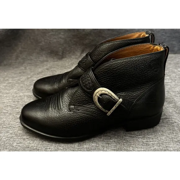 Ariat Blair Ankle Boots Black Western Buckle Style 16301 Womens Size 6