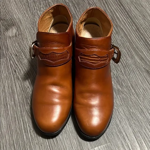 Ariat Brown Ankle Boots with Decorative Strap