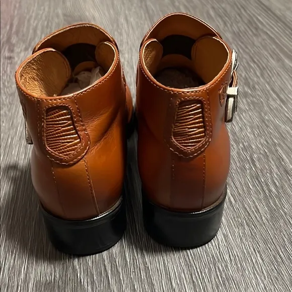 Ariat Brown Ankle Boots with Decorative Strap