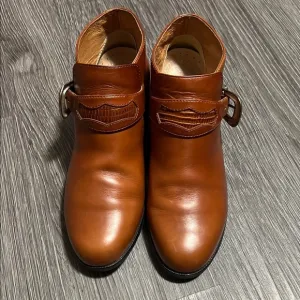Ariat Brown Ankle Boots with Decorative Strap