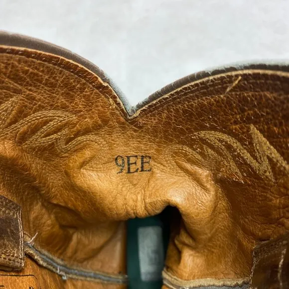 Ariat Cowboy Boots Men's Size 9EE Style# 34625 Leather Western Boots Heritage