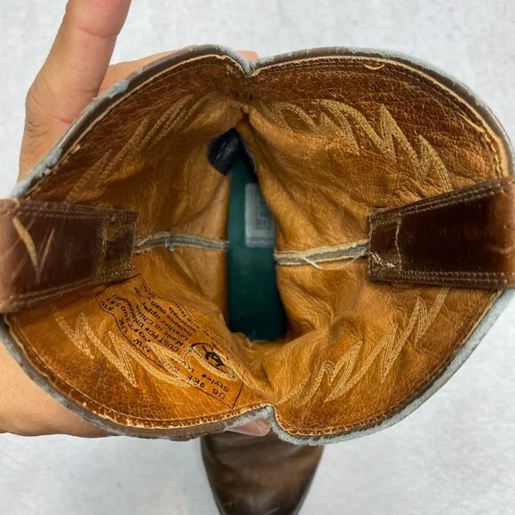 Ariat Cowboy Boots Men's Size 9EE Style# 34625 Leather Western Boots Heritage
