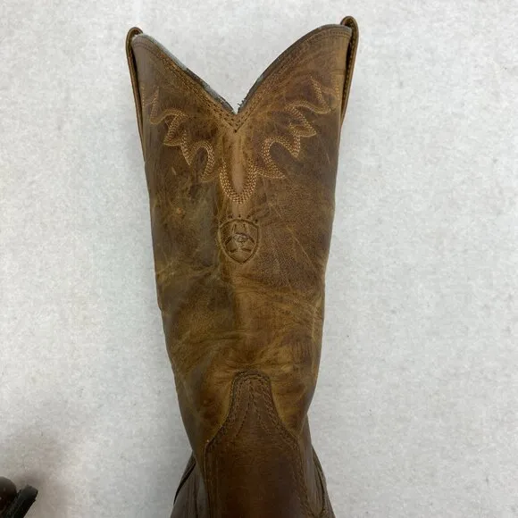 Ariat Cowboy Boots Men's Size 9EE Style# 34625 Leather Western Boots Heritage
