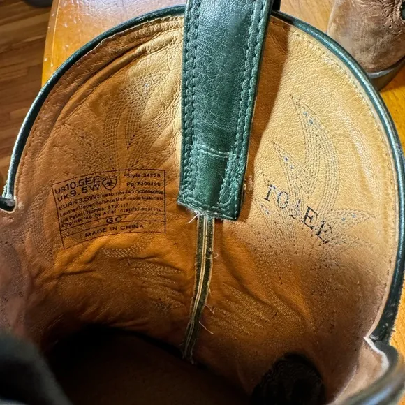 Ariat Cowboy Boots Sz 10.5 EE