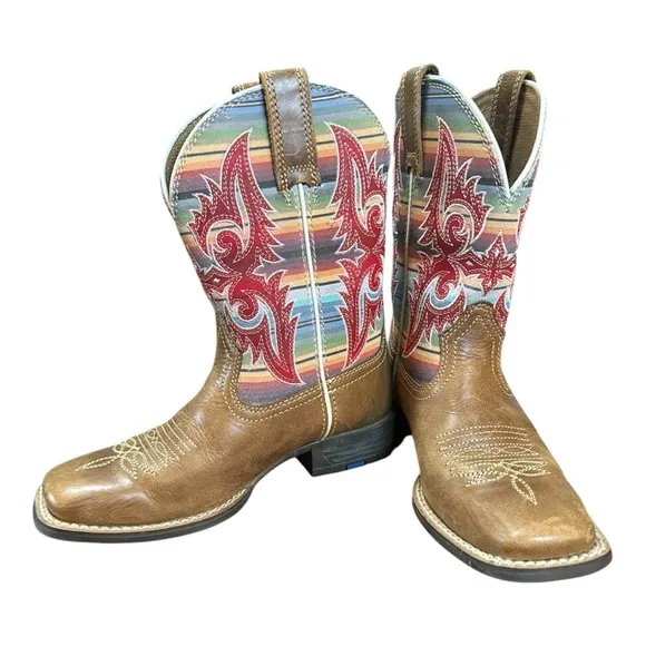 Ariat Kids' Brown and Multicolor Western Boots