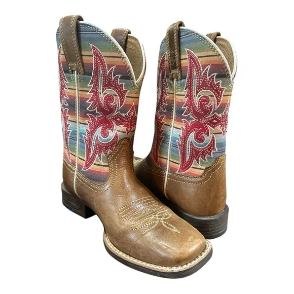 Ariat Kids' Brown and Multicolor Western Boots