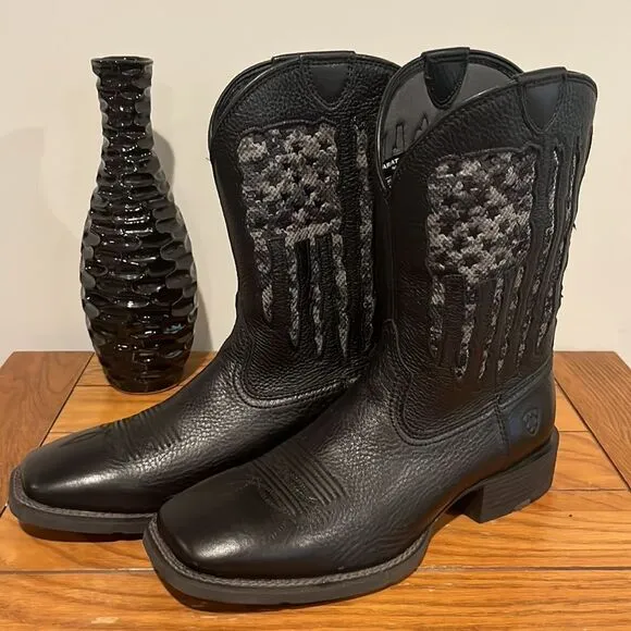 Ariat Men’s Sport My Country VentTek  Western Boots size 9 EE.