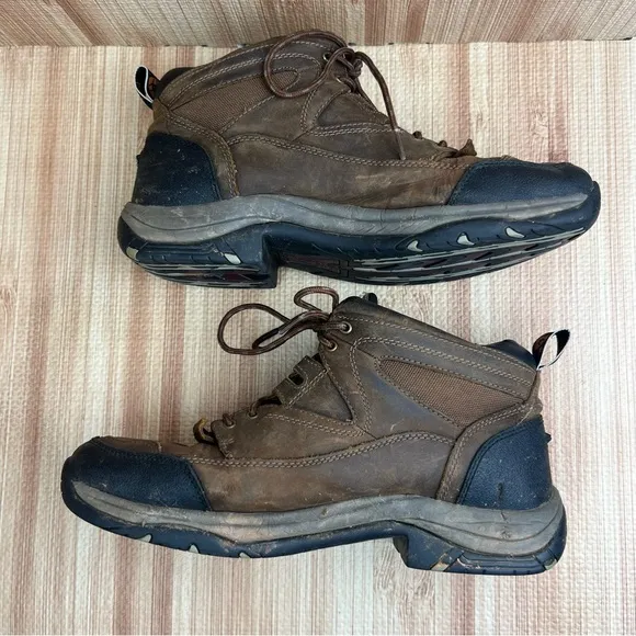 Ariat Shoes Mens Size 11EE ATS Terrain 10002182 Brown Leather Hiking Boots