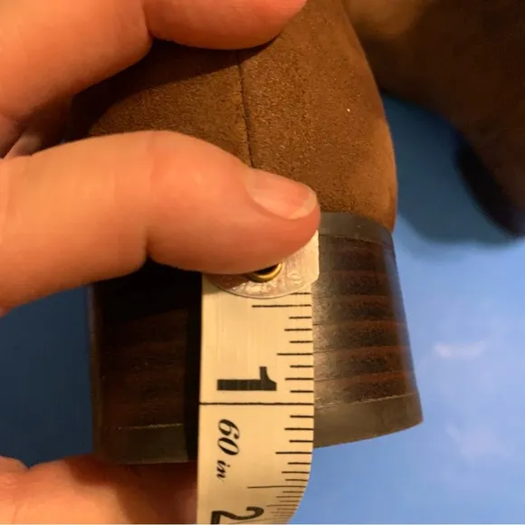 Ariat suede western ankle boots/booties chestnut brown 7B