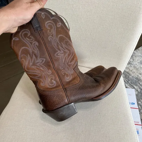 ARIAT western Womens boots square toe leather boots size 6.5 6.5 b brown boots