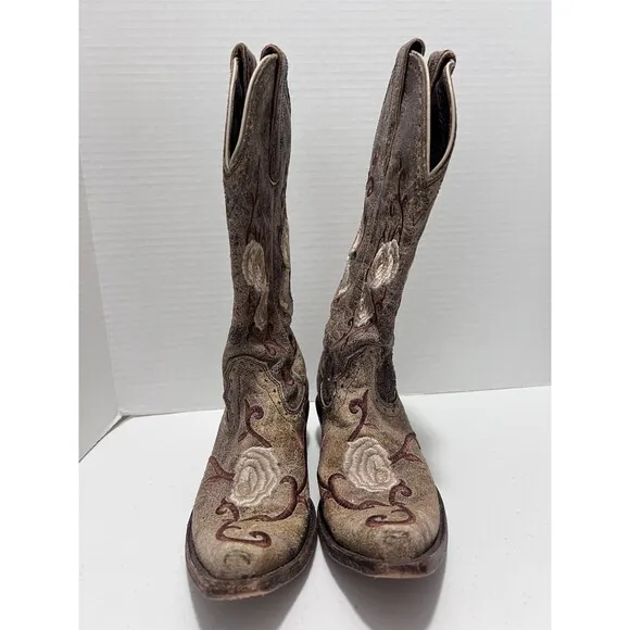 ARIAT Women’s Corazon Shattered Marble Western Cowgirl Boots Leather Size 6.5