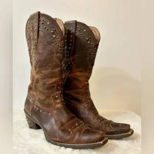 Ariat Womens Rhinestone Cowgirl Boots in Sassy Brown Size 7
