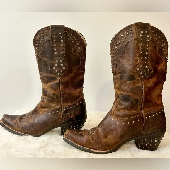 Ariat Womens Rhinestone Cowgirl Boots in Sassy Brown Size 7