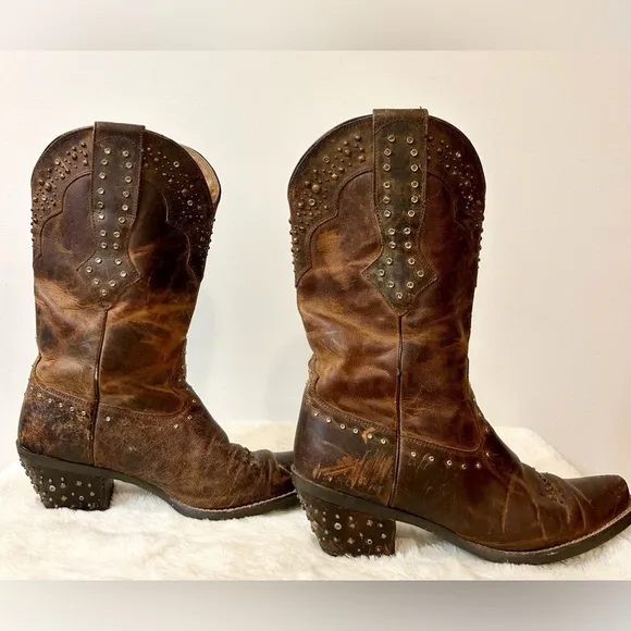 Ariat Womens Rhinestone Cowgirl Boots in Sassy Brown Size 7