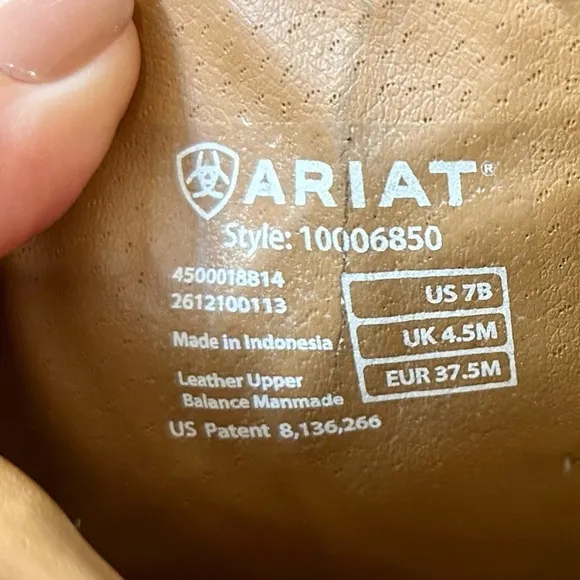 Ariat Womens Rhinestone Cowgirl Boots in Sassy Brown Size 7