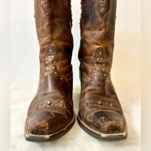 Ariat Womens Rhinestone Cowgirl Boots in Sassy Brown Size 7