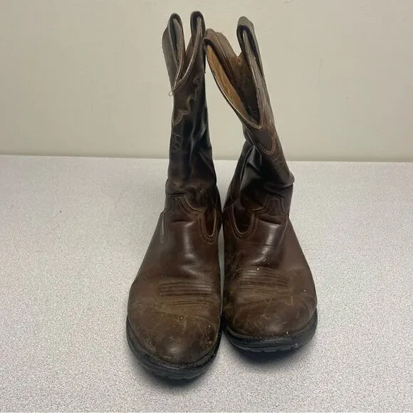 Ariat Brown Leather Cowboy Boots Size 9