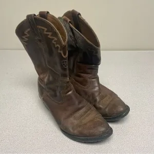 Ariat Brown Leather Cowboy Boots Size 9