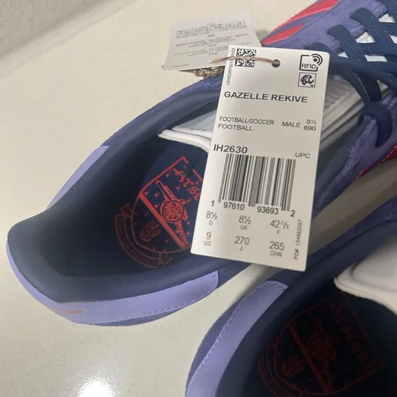 ARSENAL GAZELLE SHOES 9