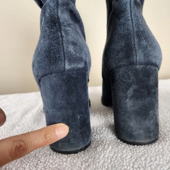 Arturo Chiang Rakel Ankle Boots / Black Suede / SZ 8