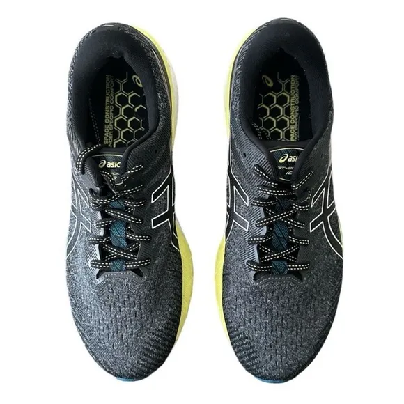 ASICS Black and Yellow Running Shoes GT-2000  Metropolis Graphite Grey Men 8.5