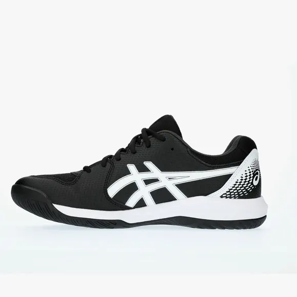 ASICS GEL-DEDICATE Men's Black and White Athletic Shoes tennis shoes size 10 NWT